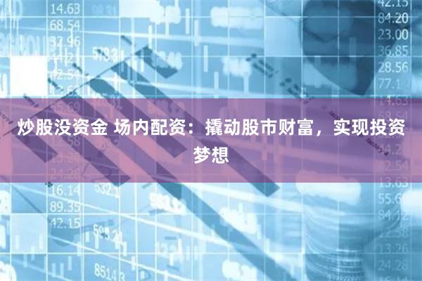炒股没资金 场内配资：撬动股市财富，实现投资梦想